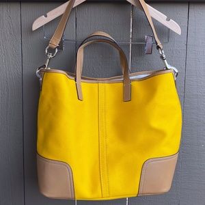 COACH Hadley Twill Duffel Tote